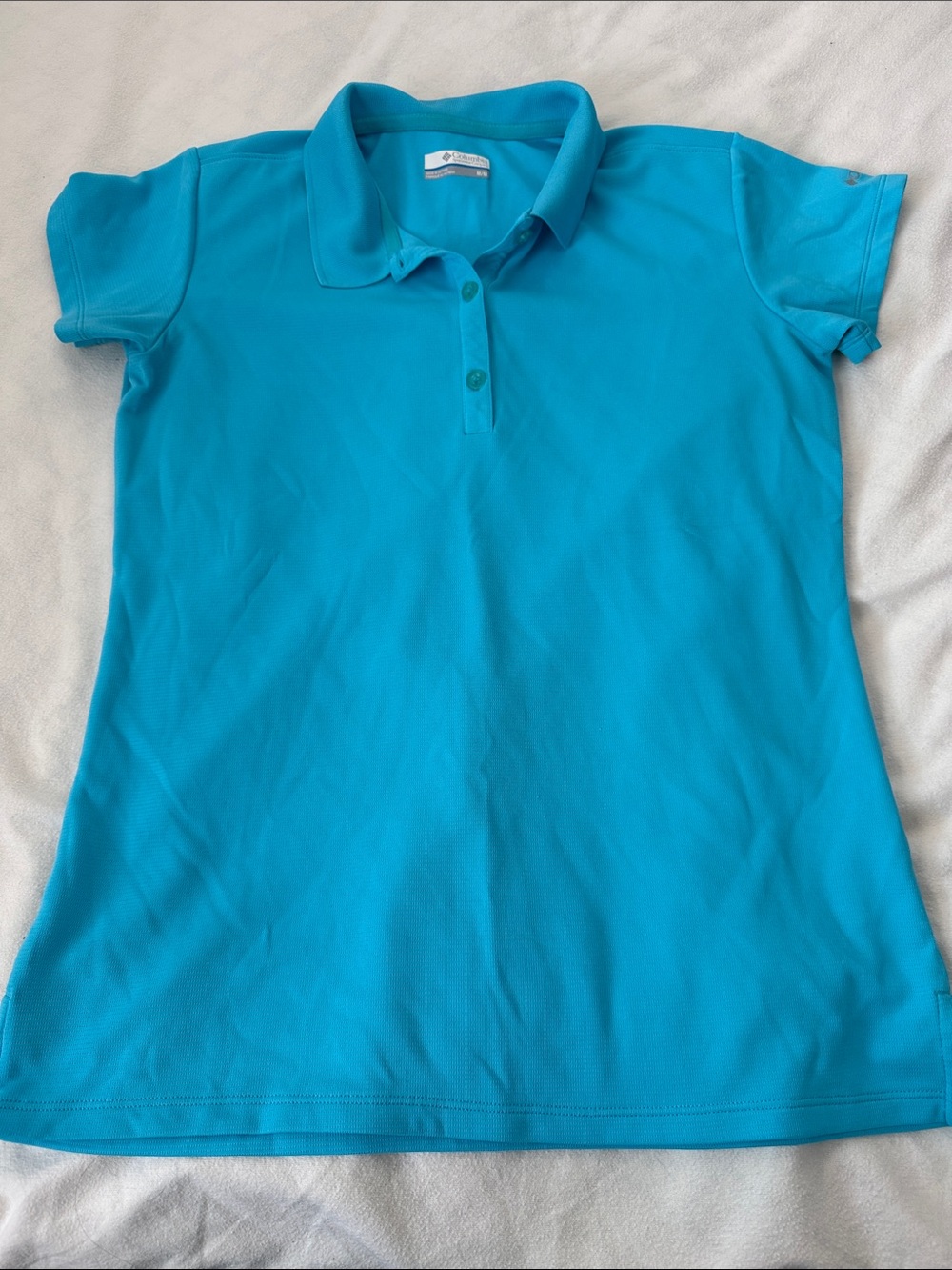 Columbia Women's Bright Turquoise Performance Polo